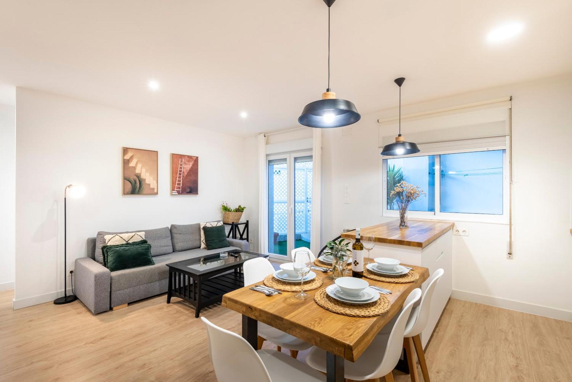 Apartamento A 140 M Playa Canelinas- 2 Habit. 4-6 Pax Sanxenxo Bagian luar foto